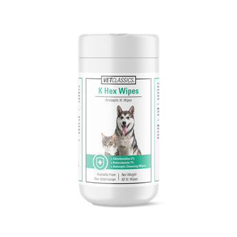 Vet Classics K Hex Wipes container