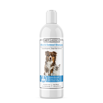 Vet Classics Aloe & Oatmeal Shampoo bottle for pets