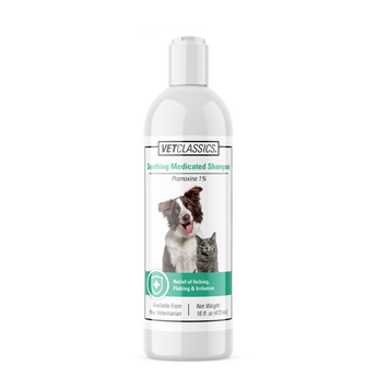 Vet Classics shampoo bottle for dogs and cats