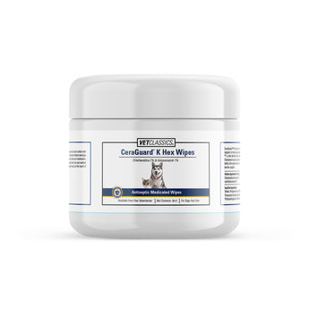 Jar of CeraGuard K Hex Wipes for dogs