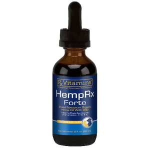 HempRx Forte bottle with dropper
