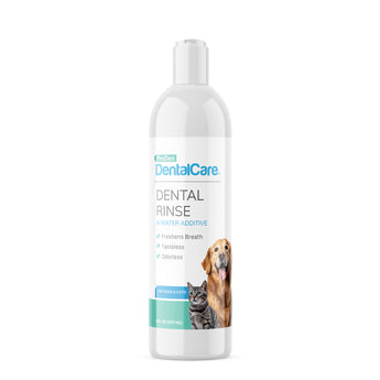 Dental care product bottle for pets