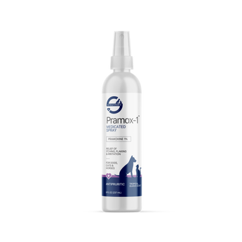 Pramox-1 medicated spray bottle