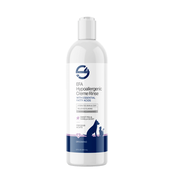 Bottle of EFA Hypoallergenic Creme Rinse on a white background