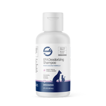 EFA Deodorizing Shampoo bottle for pets on a white background