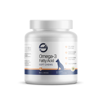 Omega-3 fatty acid soft chews container for pets