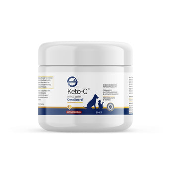 Keto-C Wipes jar with CeraGuard