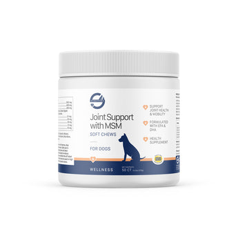 Joint support supplement for dogs with MSM