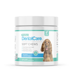 ProDen DentalCare soft chews container for dogs
