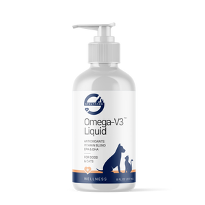 Bottle of Omega-V3 Liquid for pets