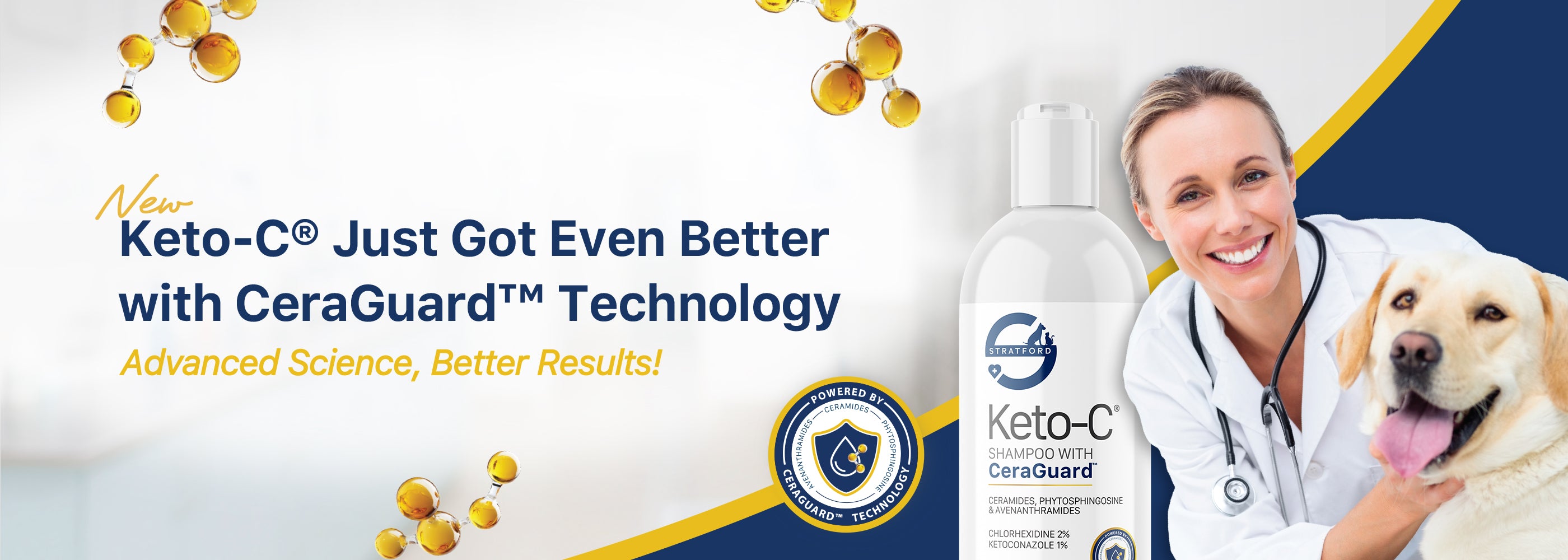 Advertisement for Keto-C with CeraGuard Technology